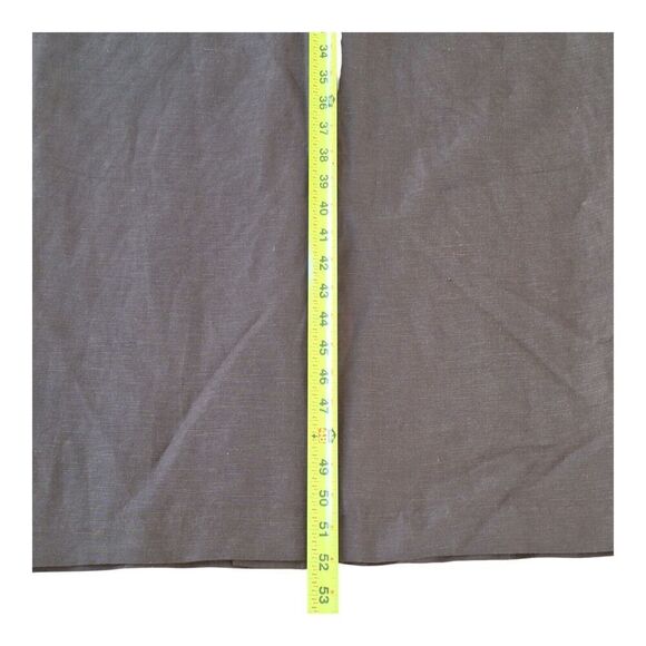 Vintage Savannah Maxi Linen Dress Button Up Lined 90s Mocha Brown size 10 - Picture 16 of 16